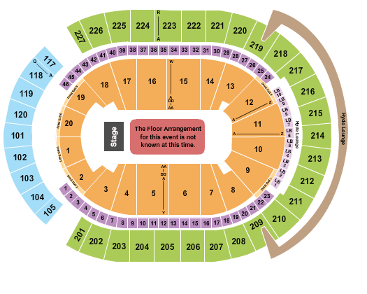T-Mobile Arena K-Pop Concerts Seating Chart